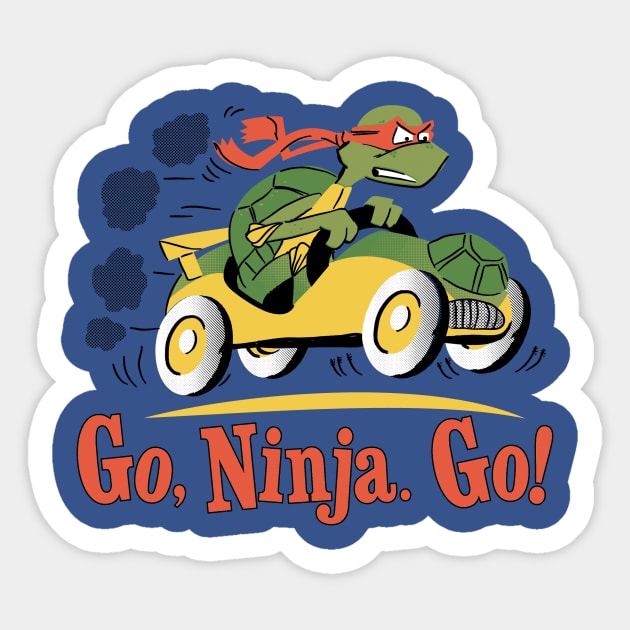 Go, Ninja. Go! Sticker by Blueswade